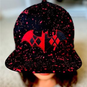 Batman blood spatter snapback hat